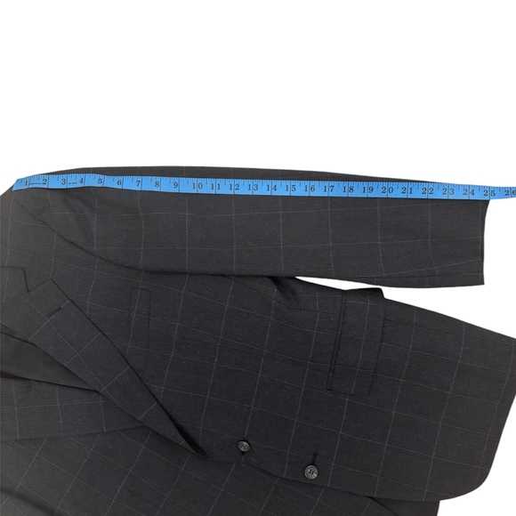 Polo University Club Ralph Lauren Mens Blazer Chest Sz 45 Dark Gray Made In USA - Picture 8 of 11